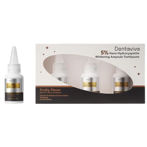 Nano Hydroxyapatite & Alpha-Hydroxy Acid Ampoule Toothpaste – Advanced Enamel Repair & Gentle Whitening, 5X More Effective Remineralization, pH Balancing, Cavity Prevention