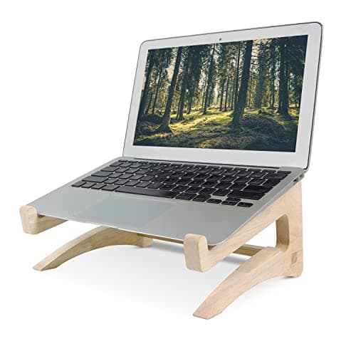 UI U & I Laptop Stand Riser, Portable and Adjustable Stand, for Notebook up to 13-17 Inch, Wood big