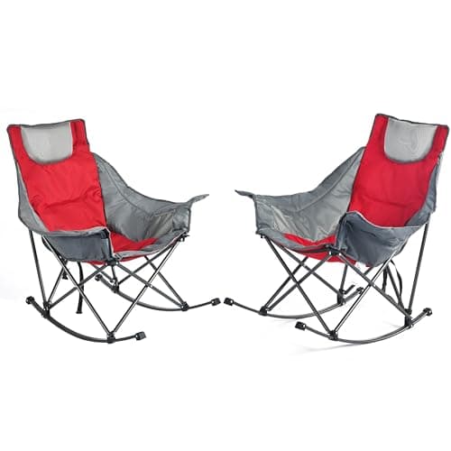 SUNNYFEEL Rocking Camping Chair 2 Pack, Heavy Duty
