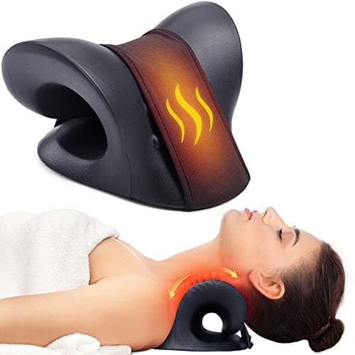 Cozyhealth Neck Stretcher: Heated Traction Pillow Neck Pain