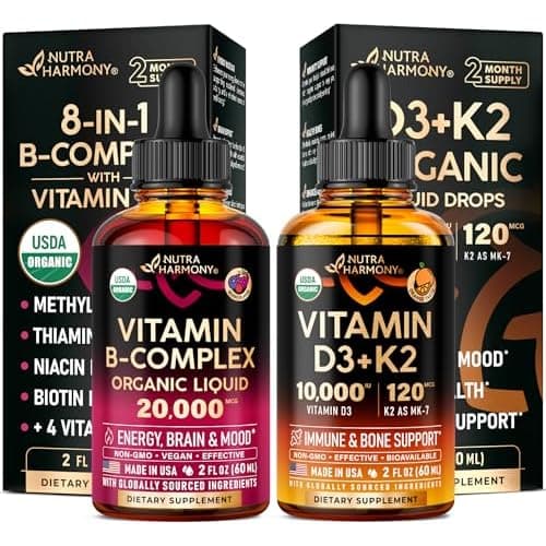 NUTRAHARMONY Vitamin B Complex & D3/K2 Drops