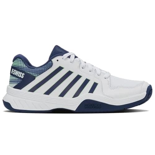 K-Swiss Men's Court Express Pickleball Shoe 8.5 White/Oceana/Patina Green