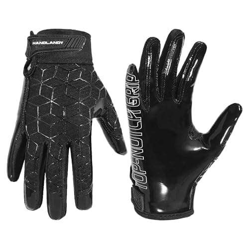HANDLANDY Youth Football Gloves for Kids – Sticky Receiver