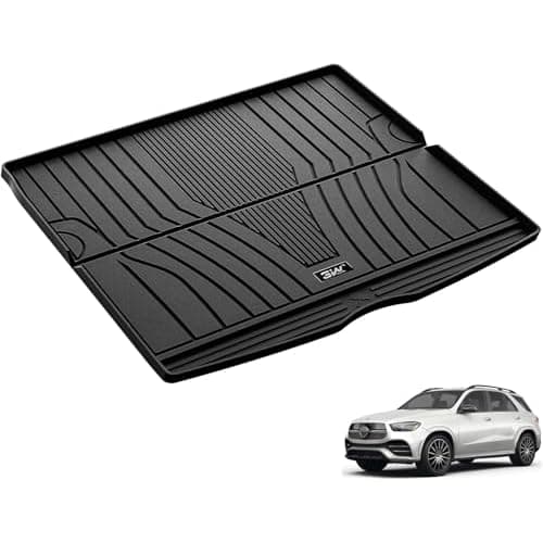 3W Trunk Mat Fit for Benz GLC SUV 2026 2025 2024 2023 GLC300/GLC300e/GLC43 AMG/GLC63 AMG S E (Not Fit PHEV (350e)), All Weather TPE Cargo Mat Custom Fit Benz GLC, Heavy Duty Cargo Liner 1. G