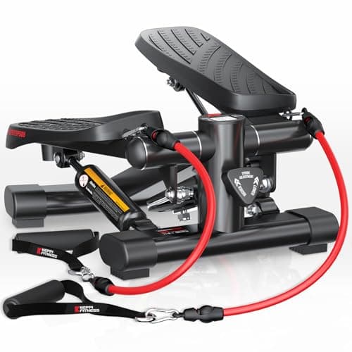 KeppiFitness Steppers for Exercise at Home, Stair Stepper with Resistance Bands for Home Cardio Exercise - FITSTEP Series FITSTEP500