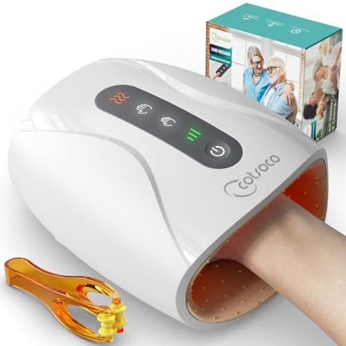 Cordless Hand Massager with Heat & 6 Levels Arthritis Relief