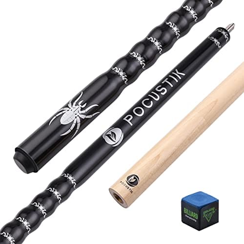 POCUSTIK 58" Maple Pool Cue β Ergonomic Grip, 13mm Tip