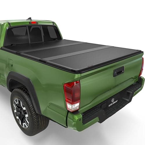 YITAMOTOR FRP Hard Tri Fold Truck Bed Tonneau Cover Fit for Toyota Tacoma 2005-2015 (Excl. Trail Edition) 6 ft Bed 6' Hard 3-Fold 2005-2015