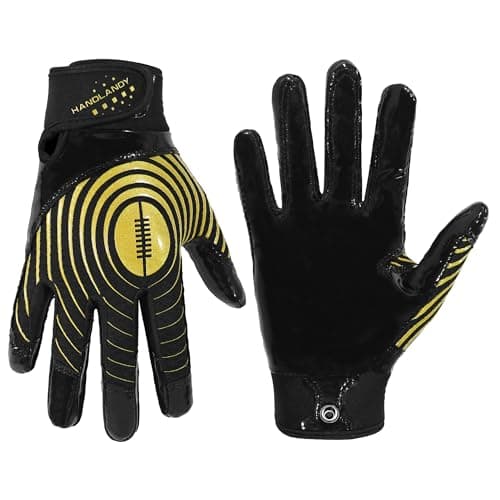HANDLANDY Youth Football Gloves - Sticky Receiver Grip