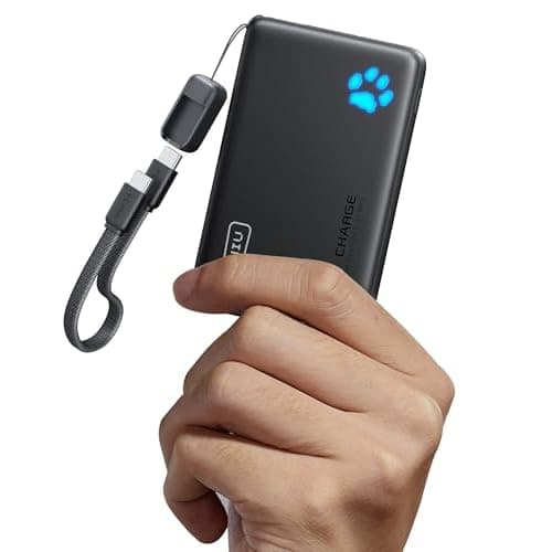 INIU Portable Charger, Ultra Slim 10000mAh 45W PD Power Bank, USB C in&Out Fast Charging Battery Pack, Travel Essential Phone Powerbank Compatible with iPhone 17 16 15 Samsung S22 S21 Google