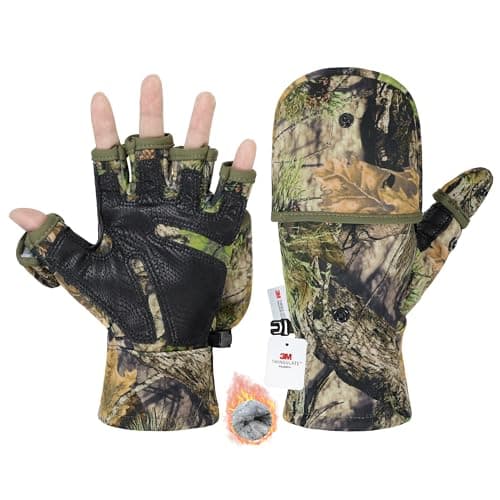 HANDLANDY Winter Fishing Gloves XX-Large Camouflage for Men